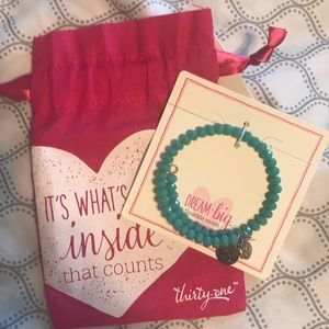 JK by ThirtyOne Beaded Charm Bracelet